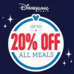 20% off all meals offer Disneyland Paris