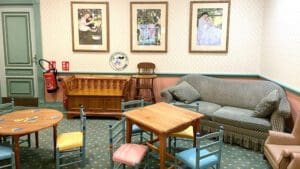 Baby Care Centre inside Disneyland Paris with nursing and feeding area.