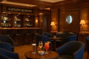captain’s quarters bar newport bay club disneyland paris nautical lounge drinks