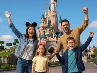 family celebrating beating the queues