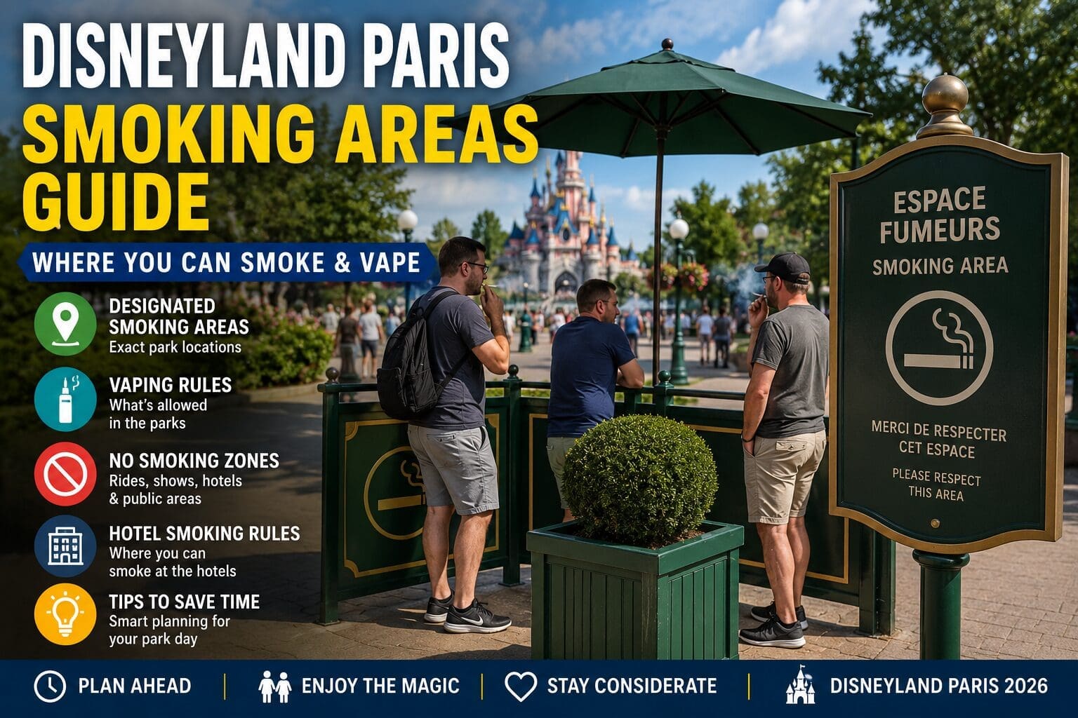 Smoking Areas at Disneyland Paris (2026 Guide): Where You Can Smoke & Vape
