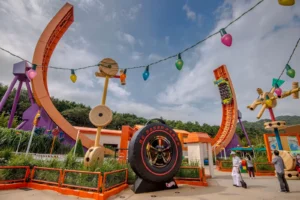 RC Racer family thrill ride at walt disney studios in disneyland paris